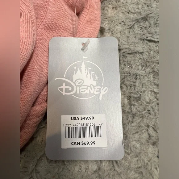 NWT Disney Mickey Mouse Blush Pink Sweatpants large - Picture 4 of 8